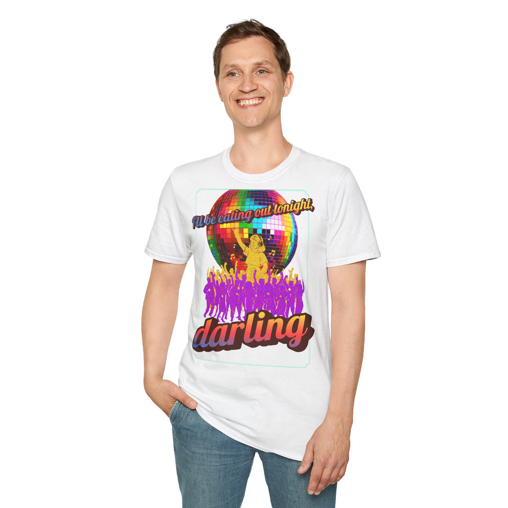 Disco Darling T-Shirt — Retro Rainbow Disco Ball Party Graphic Tee