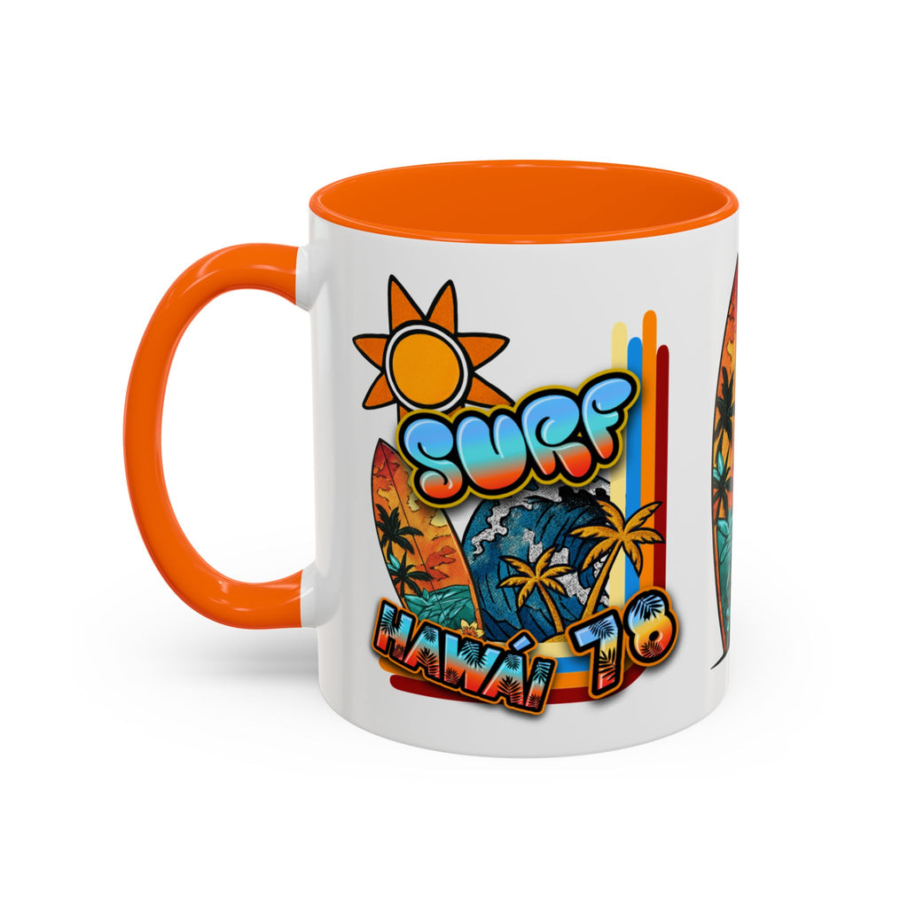 Surf Hawaii Retro Accent Coffee Mug (11/15oz)