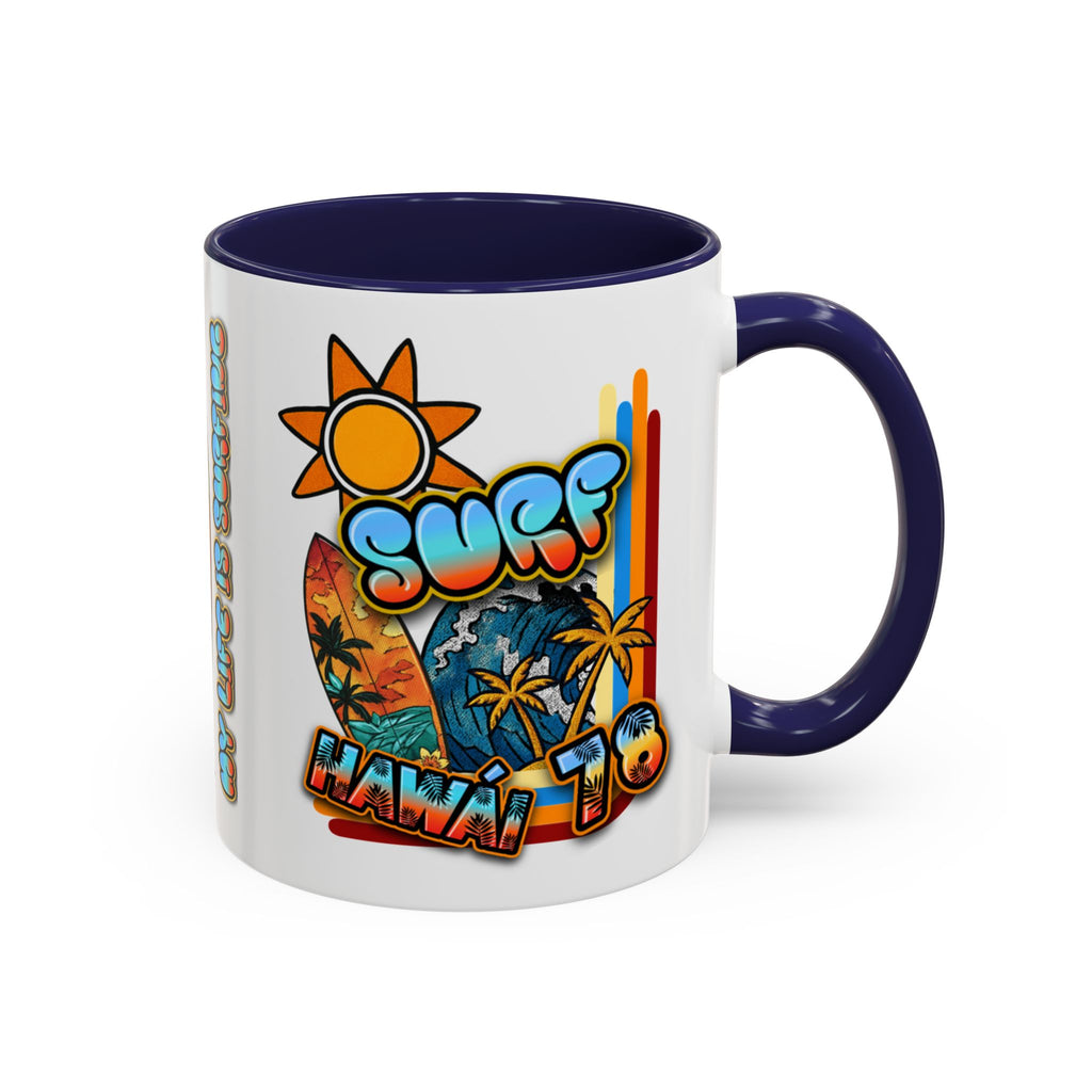 Surf Hawaii Retro Accent Coffee Mug (11/15oz)