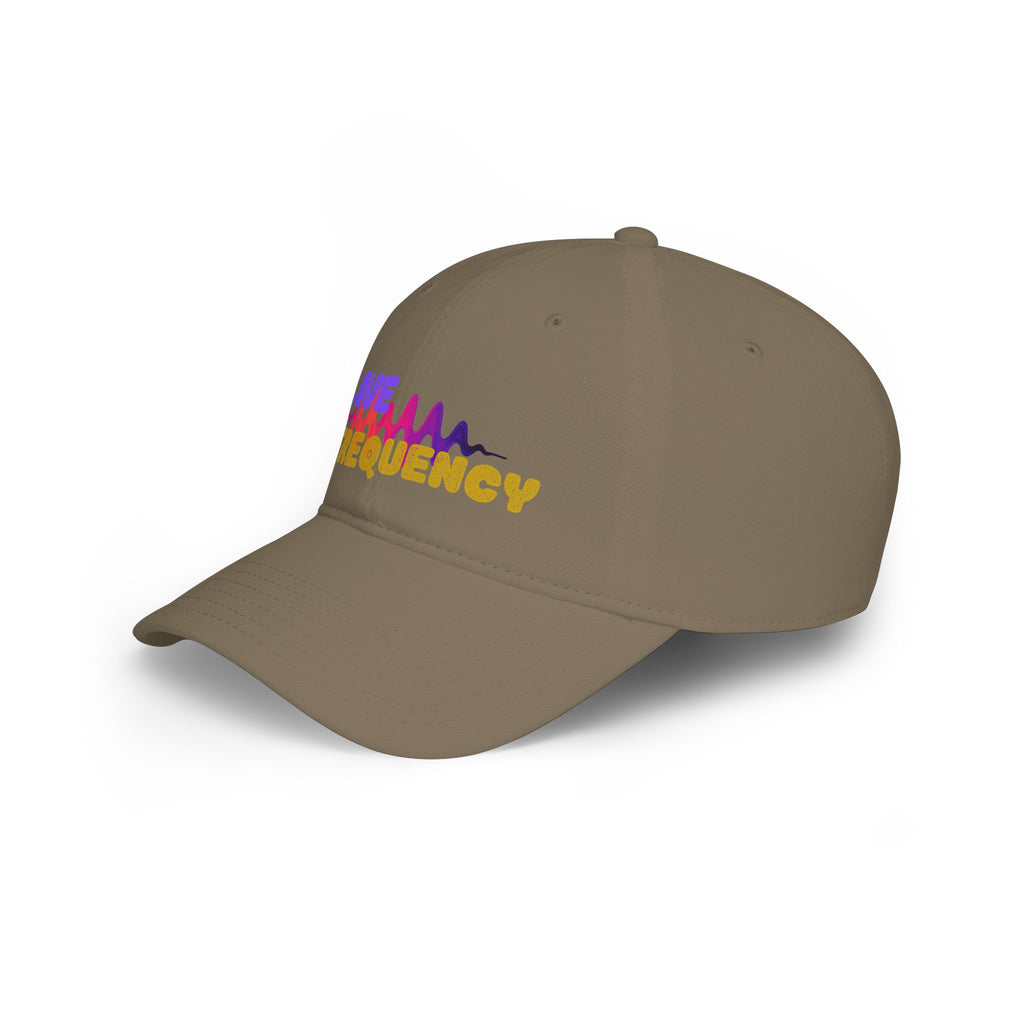 Love Frequency Baseball Cap — Vibrant Wave Graphic Hat for Music Lovers