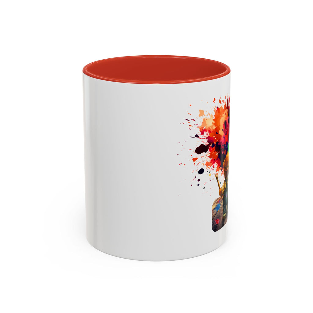 Colorful Heart Paint Mug — Artist Child Splash Coffee Cup (11/15oz)