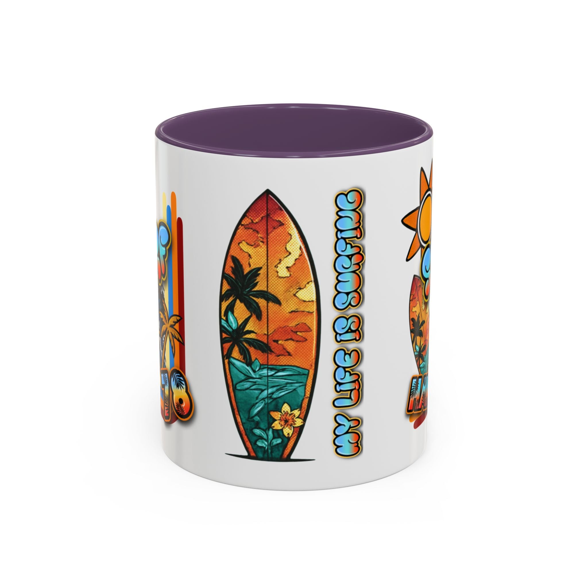 Surf Hawaii Retro Accent Coffee Mug (11/15oz)