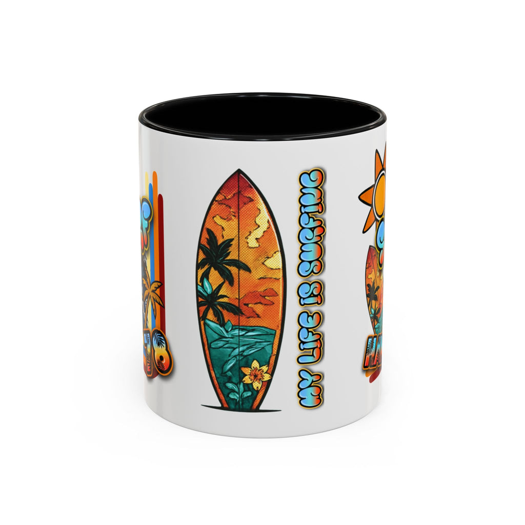 Surf Hawaii Retro Accent Coffee Mug (11/15oz)