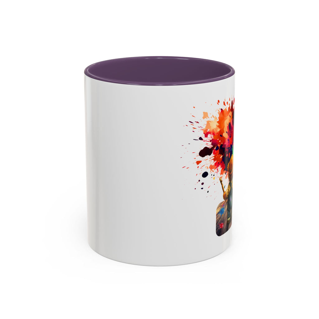 Colorful Heart Paint Mug — Artist Child Splash Coffee Cup (11/15oz)