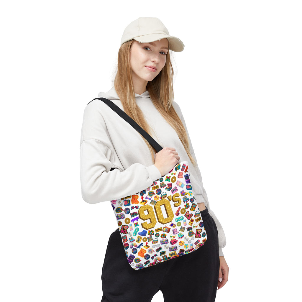 90s Retro Icons Tote Bag — Vintage Pop Culture AOP Tote (Copia)