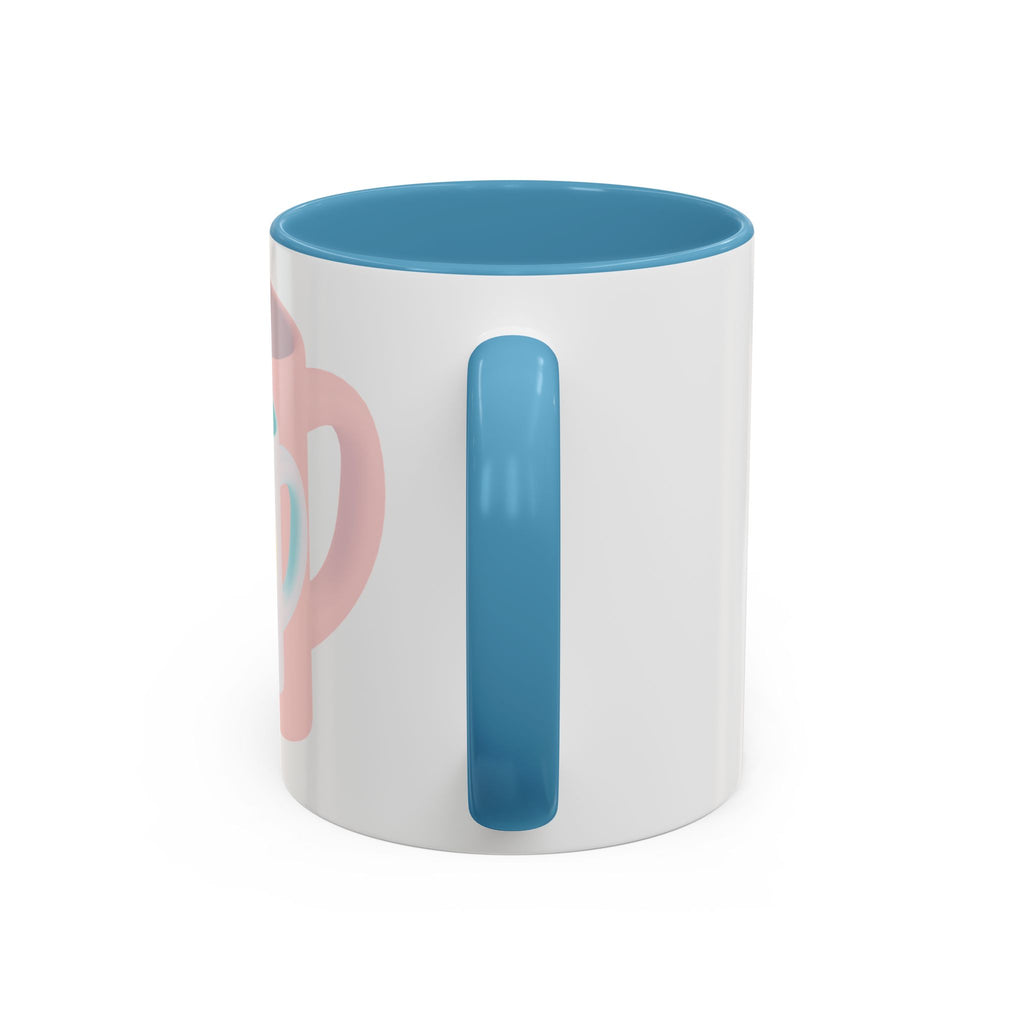 Nested Mugs Coffee Mug — Colorful Retro Stacked Cup Design (11/15oz)