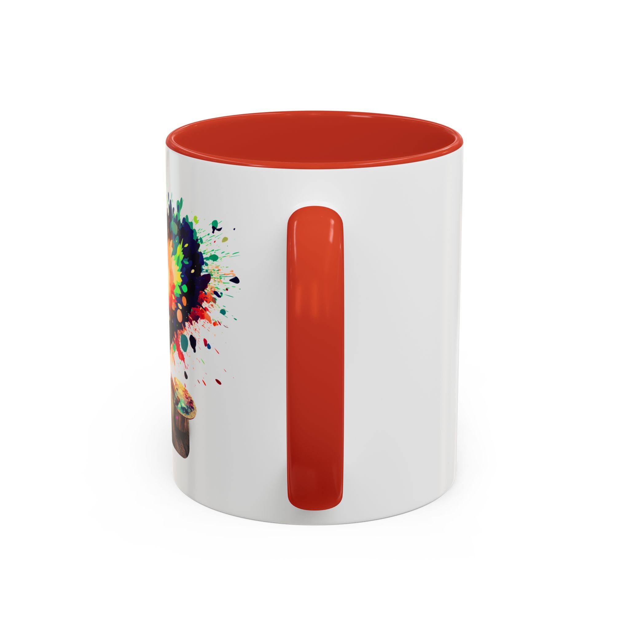 Colorful Heart Paint Mug — Artist Child Splash Coffee Cup (11/15oz)