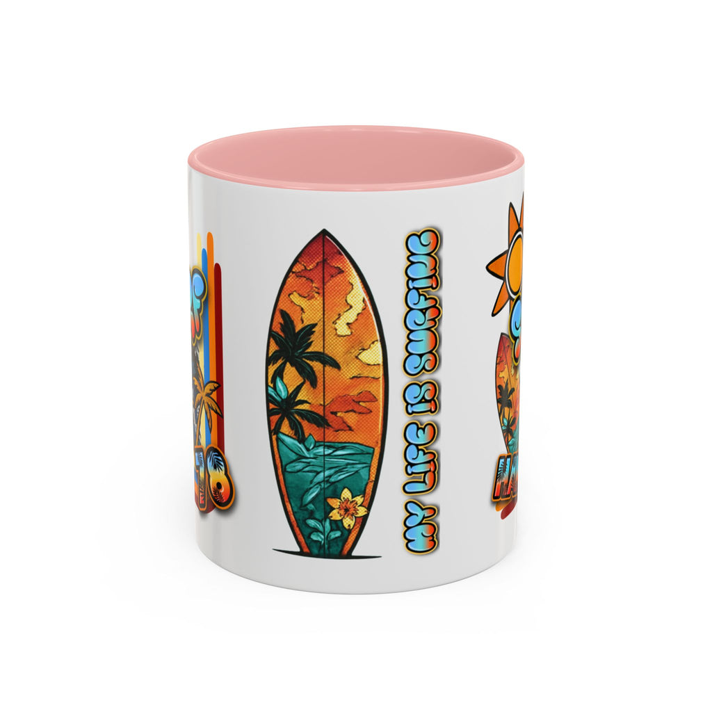 Surf Hawaii Retro Accent Coffee Mug (11/15oz)