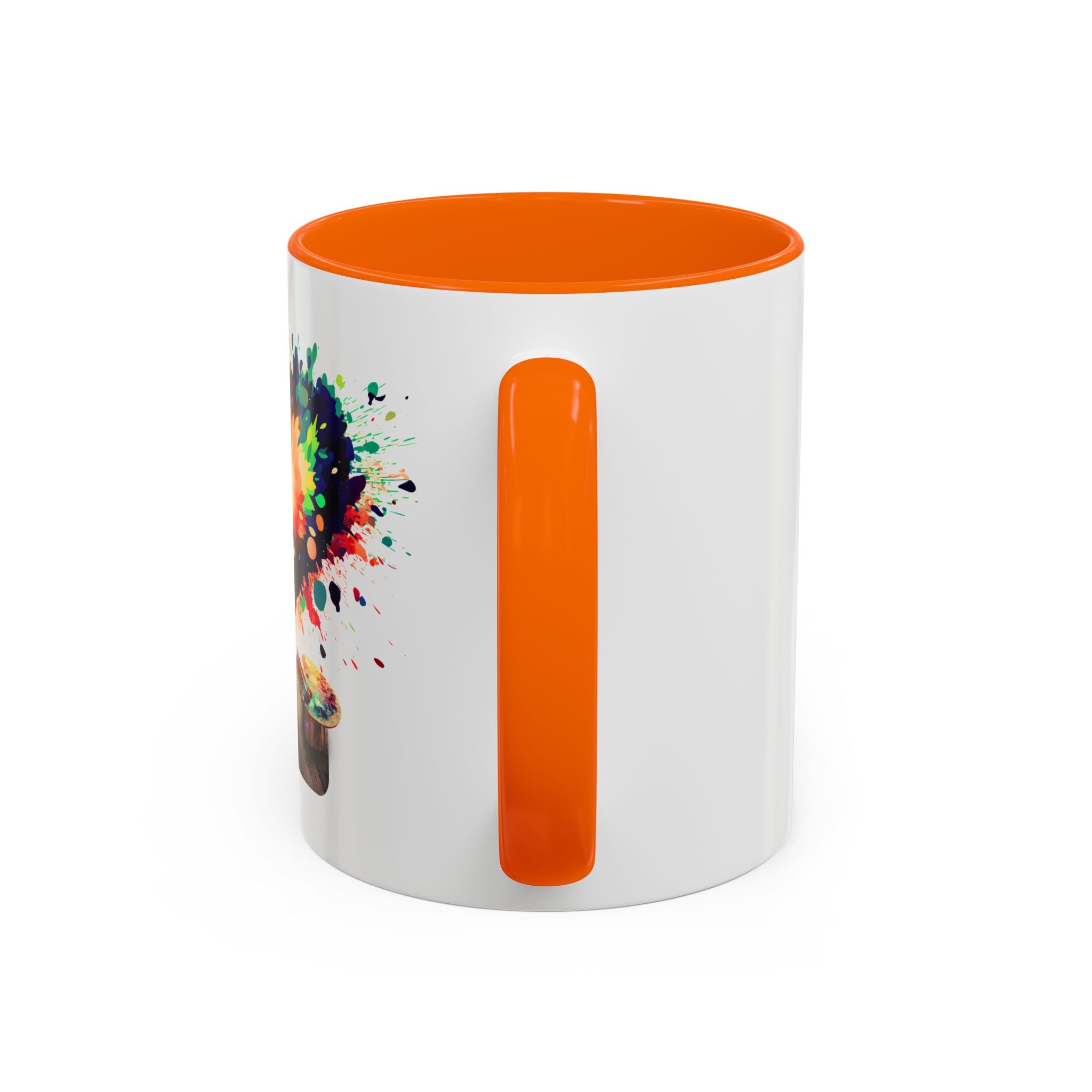 Colorful Heart Paint Mug — Artist Child Splash Coffee Cup (11/15oz)