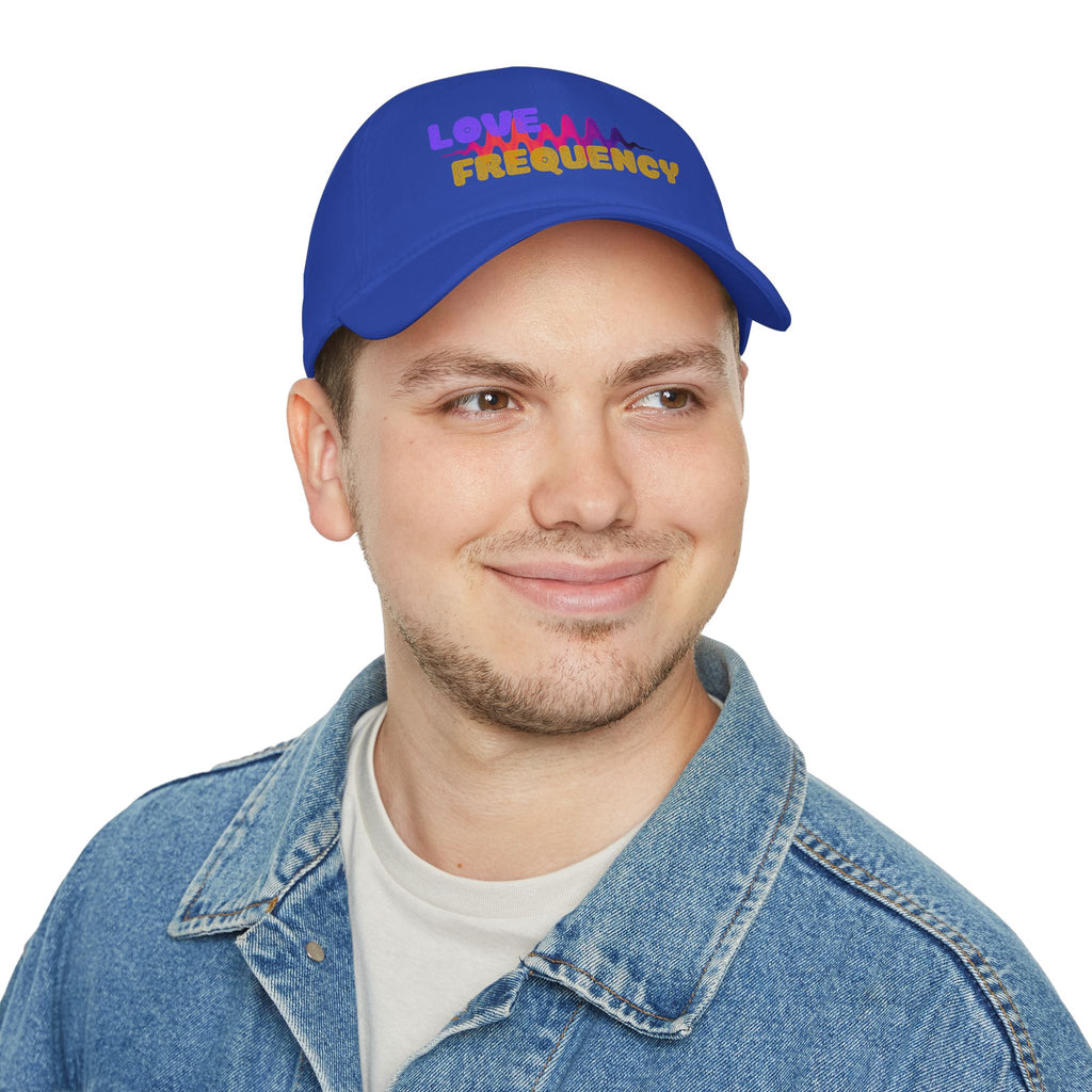 Love Frequency Baseball Cap — Vibrant Wave Graphic Hat for Music Lovers