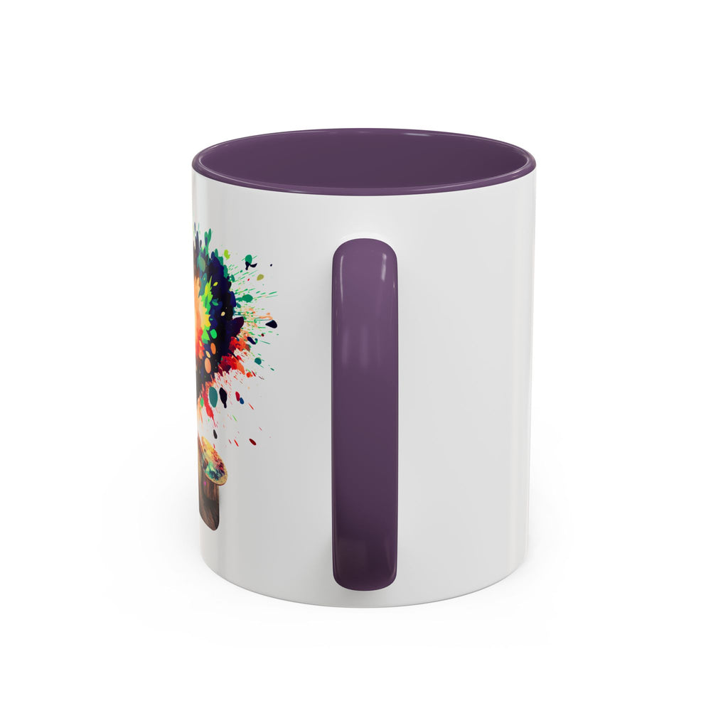 Colorful Heart Paint Mug — Artist Child Splash Coffee Cup (11/15oz)