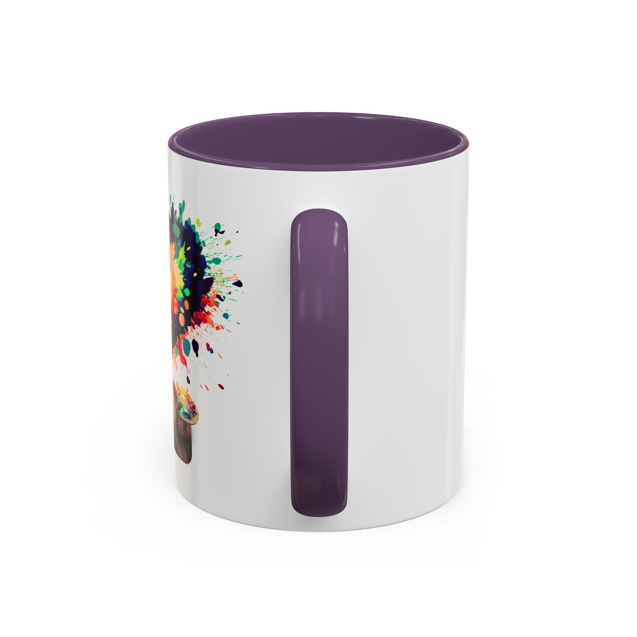 Colorful Heart Paint Mug — Artist Child Splash Coffee Cup (11/15oz)