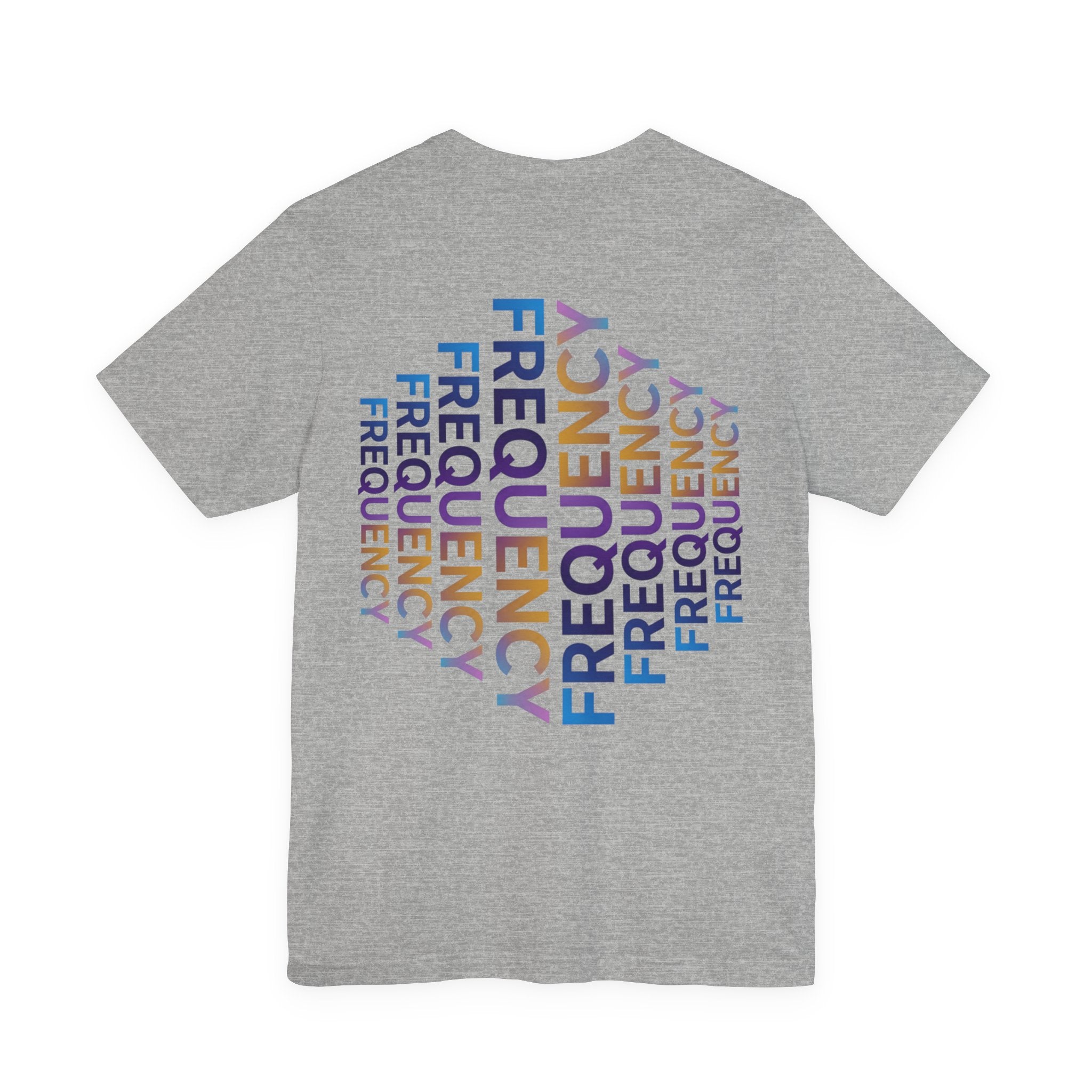 Frequency Graphic Tee — Inspirational Vibes, Repeated Typography Design