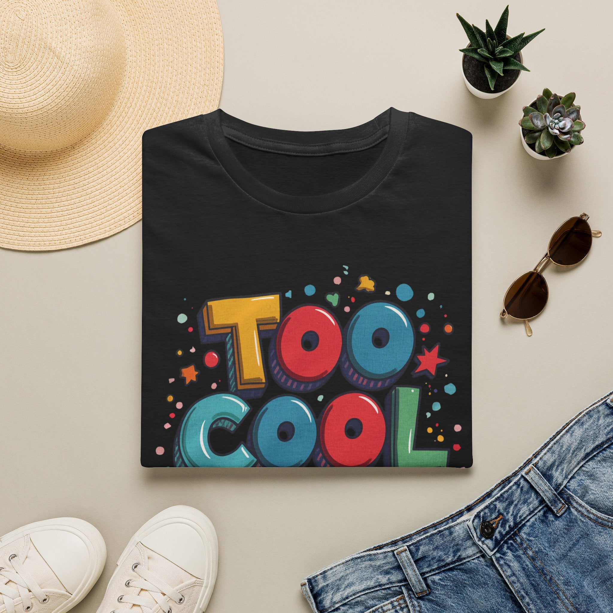 Too Cool to Panic T-Shirt — Retro Pop Graphic Tee