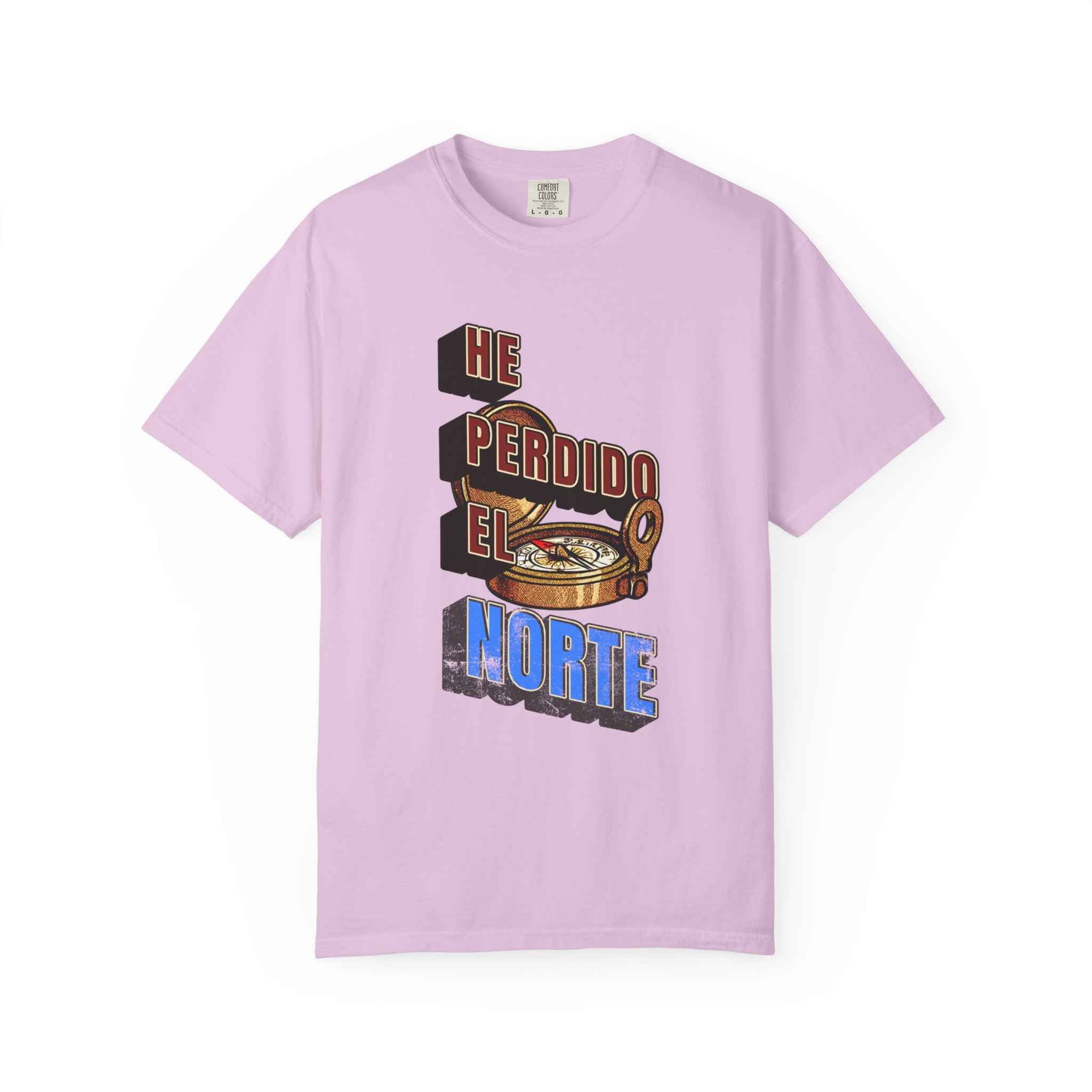 T-Shirt — "He Perdido El Norte" Vintage Compass Graphic