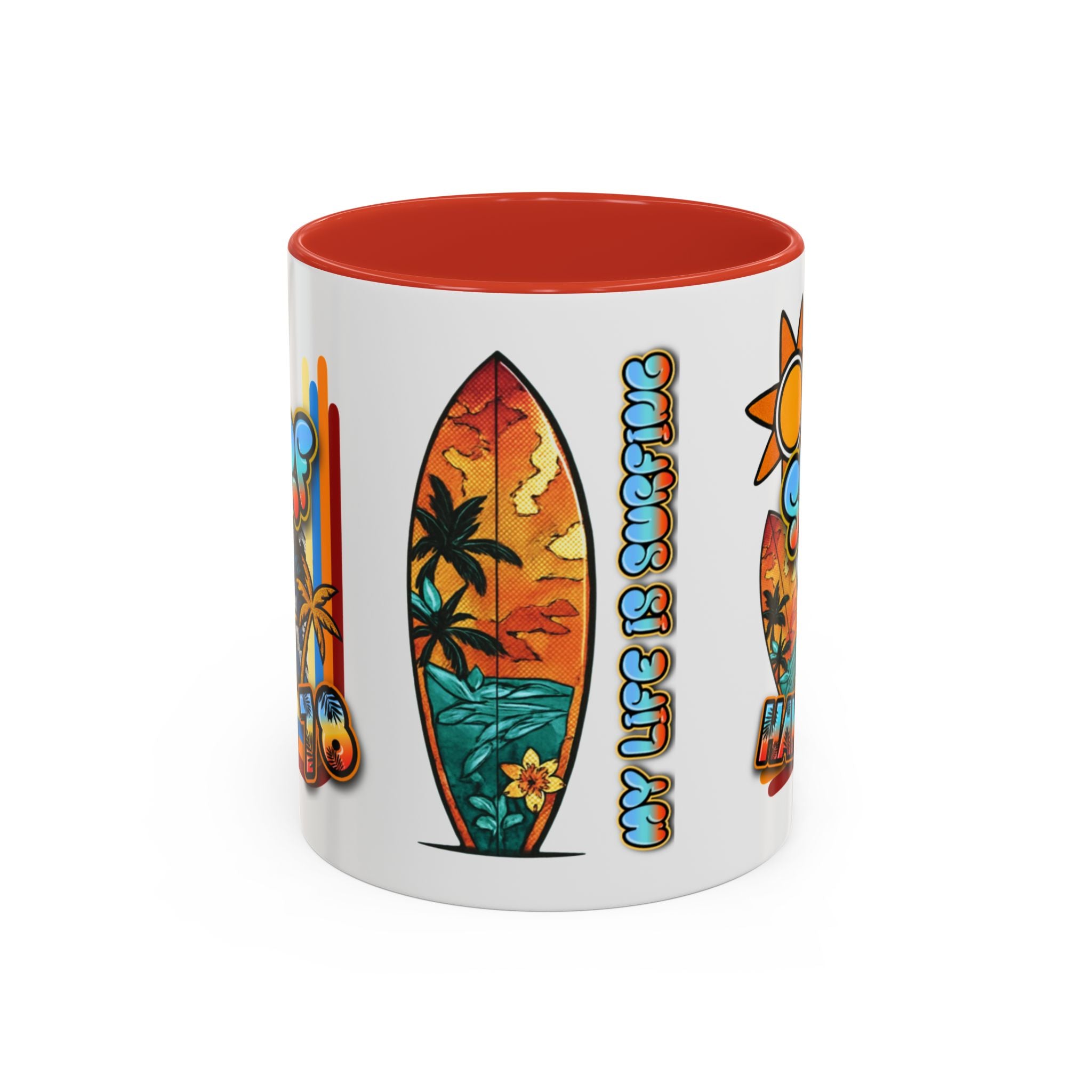 Surf Hawaii Retro Accent Coffee Mug (11/15oz)