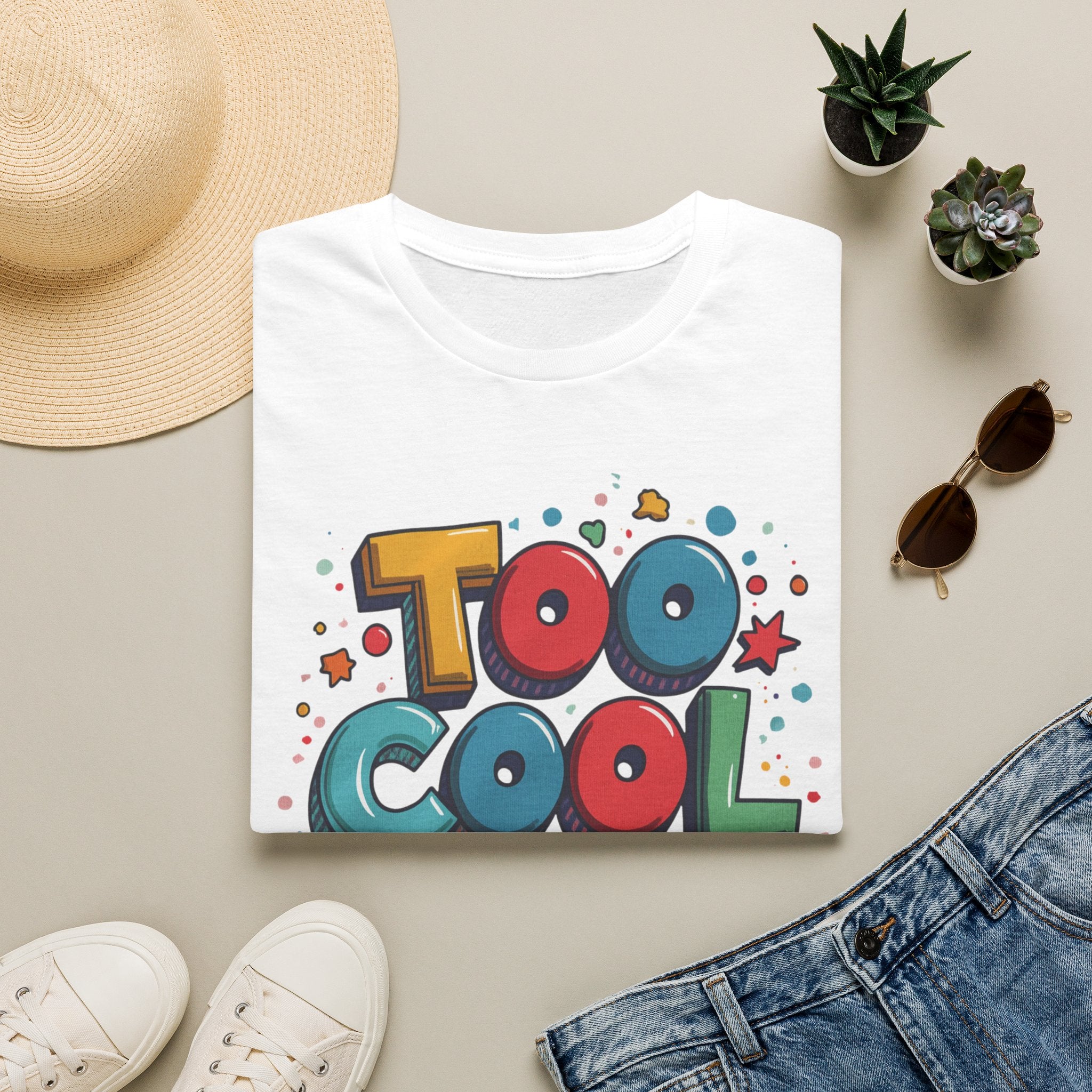 Too Cool to Panic T-Shirt — Retro Pop Graphic Tee