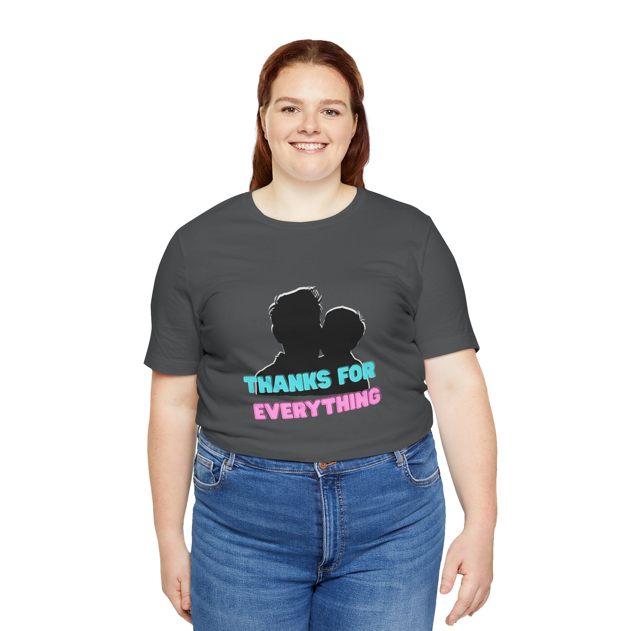 T-Shirt — "Thanks For Everything" Couple Silhouette Appreciation Tee