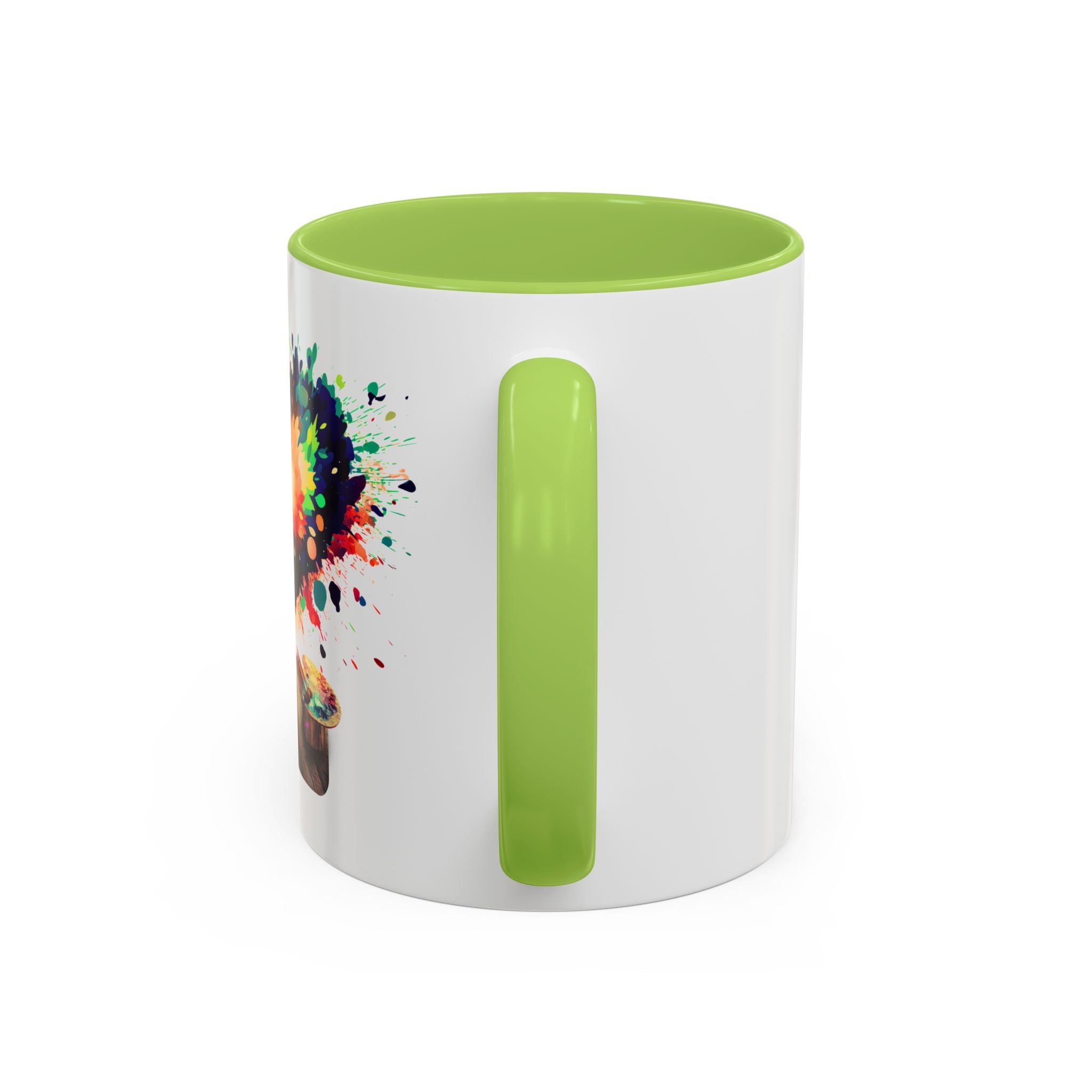 Colorful Heart Paint Mug — Artist Child Splash Coffee Cup (11/15oz)