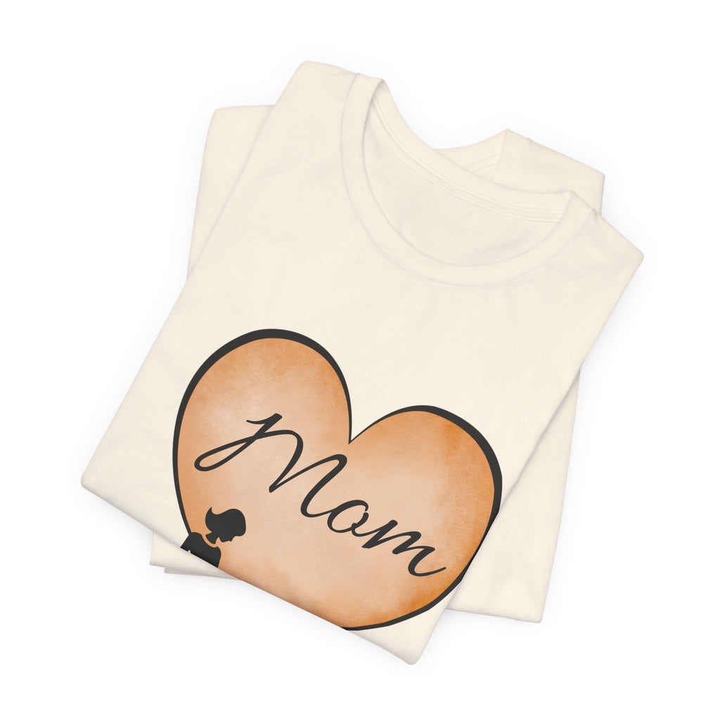 Mom Heart Graphic Tee — Mother & Children Silhouette Mother's Day T‑Shirt