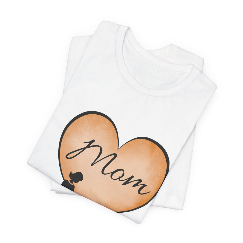 Mom Heart Graphic Tee — Mother & Children Silhouette Mother's Day T‑Shirt