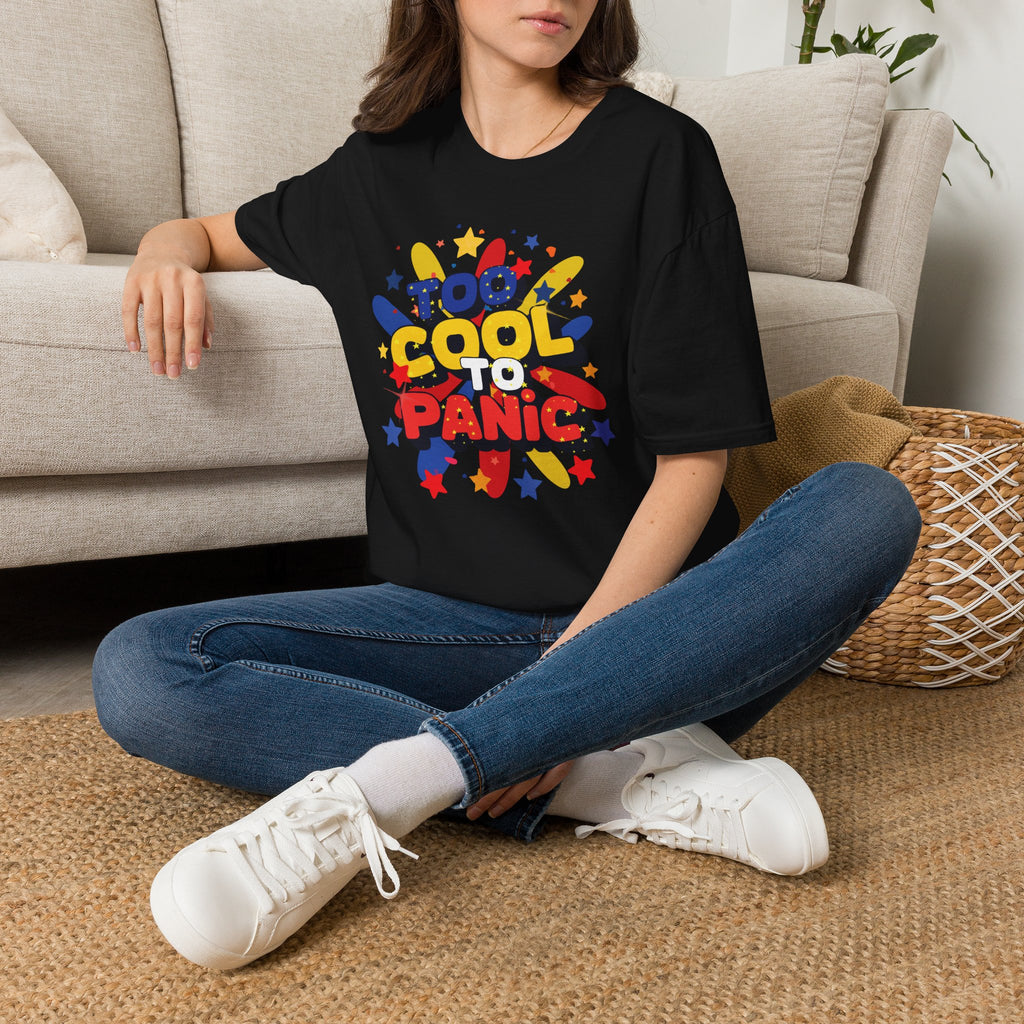 Too Cool to Panic T-Shirt — Retro Pop Graphic Tee