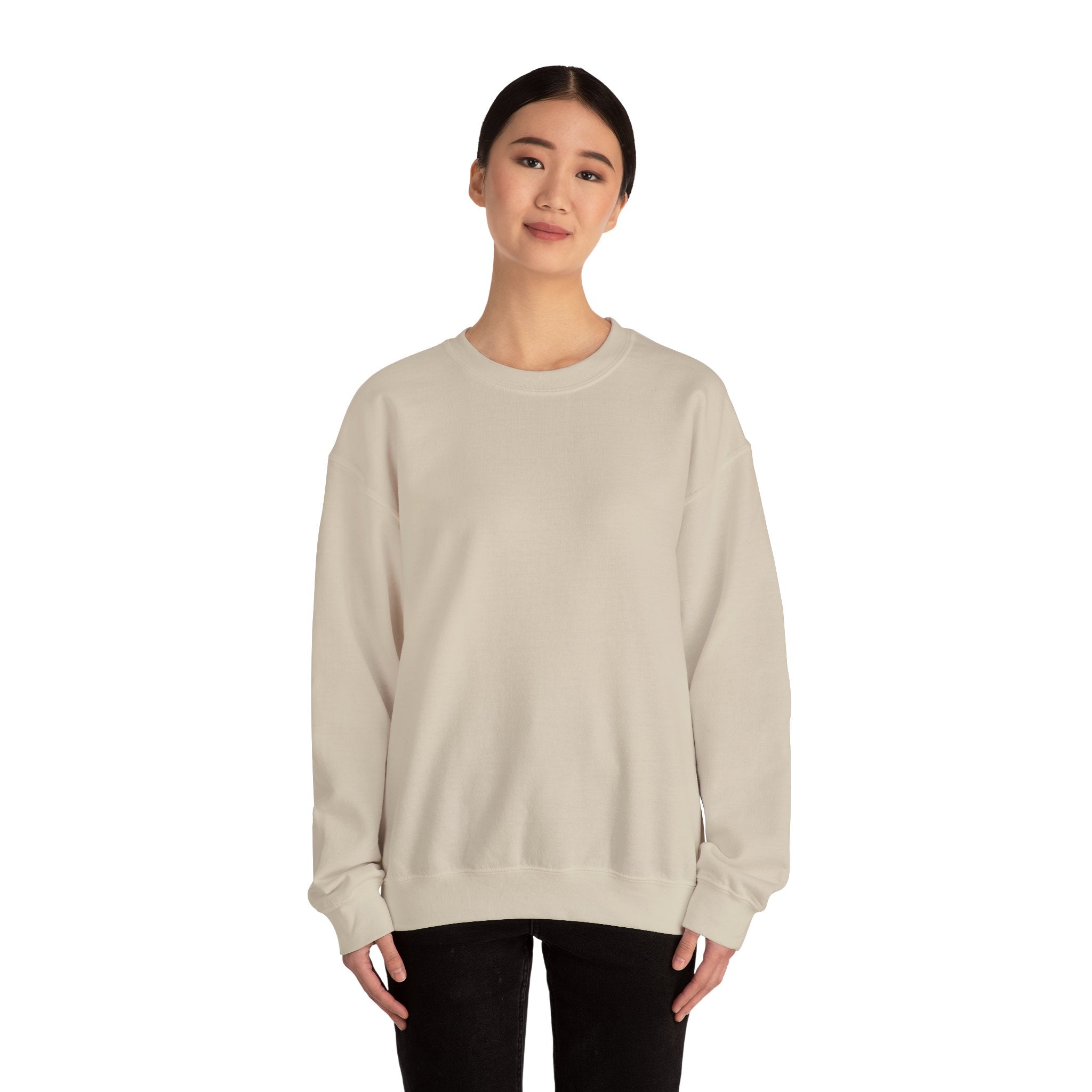 Crewneck Sweatshirt — "Different Colours, Moments" Retro Grid Graphic