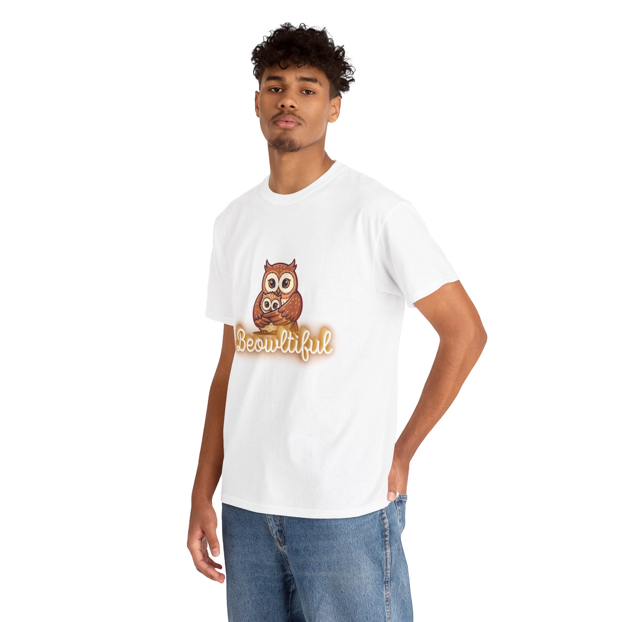 Beowtiful Owl T-Shirt - Cute Owl Graphic Tee for Bird Lovers & Fall Fashion