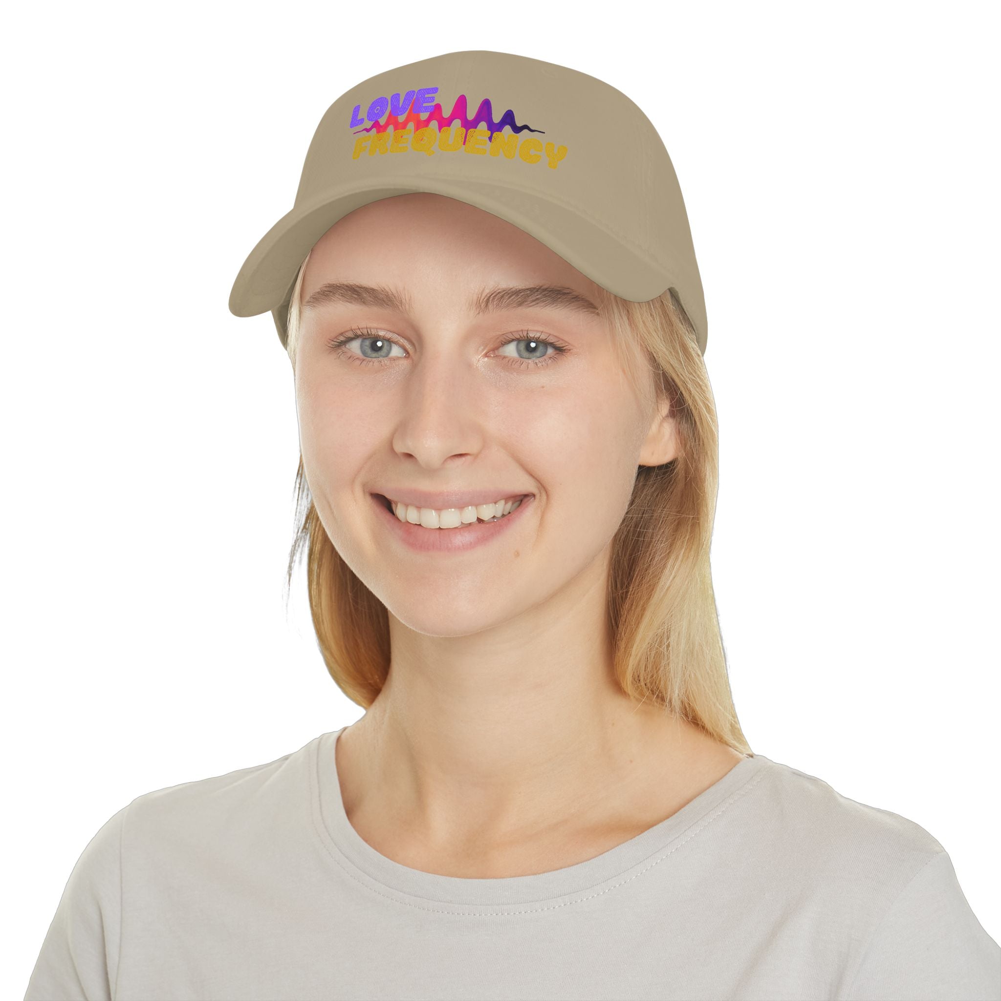 Love Frequency Baseball Cap — Vibrant Wave Graphic Hat for Music Lovers
