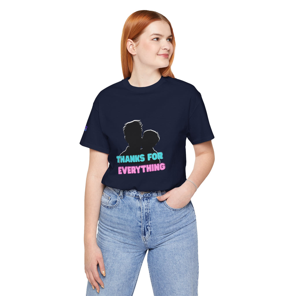 T-Shirt — "Thanks For Everything" Couple Silhouette Appreciation Tee