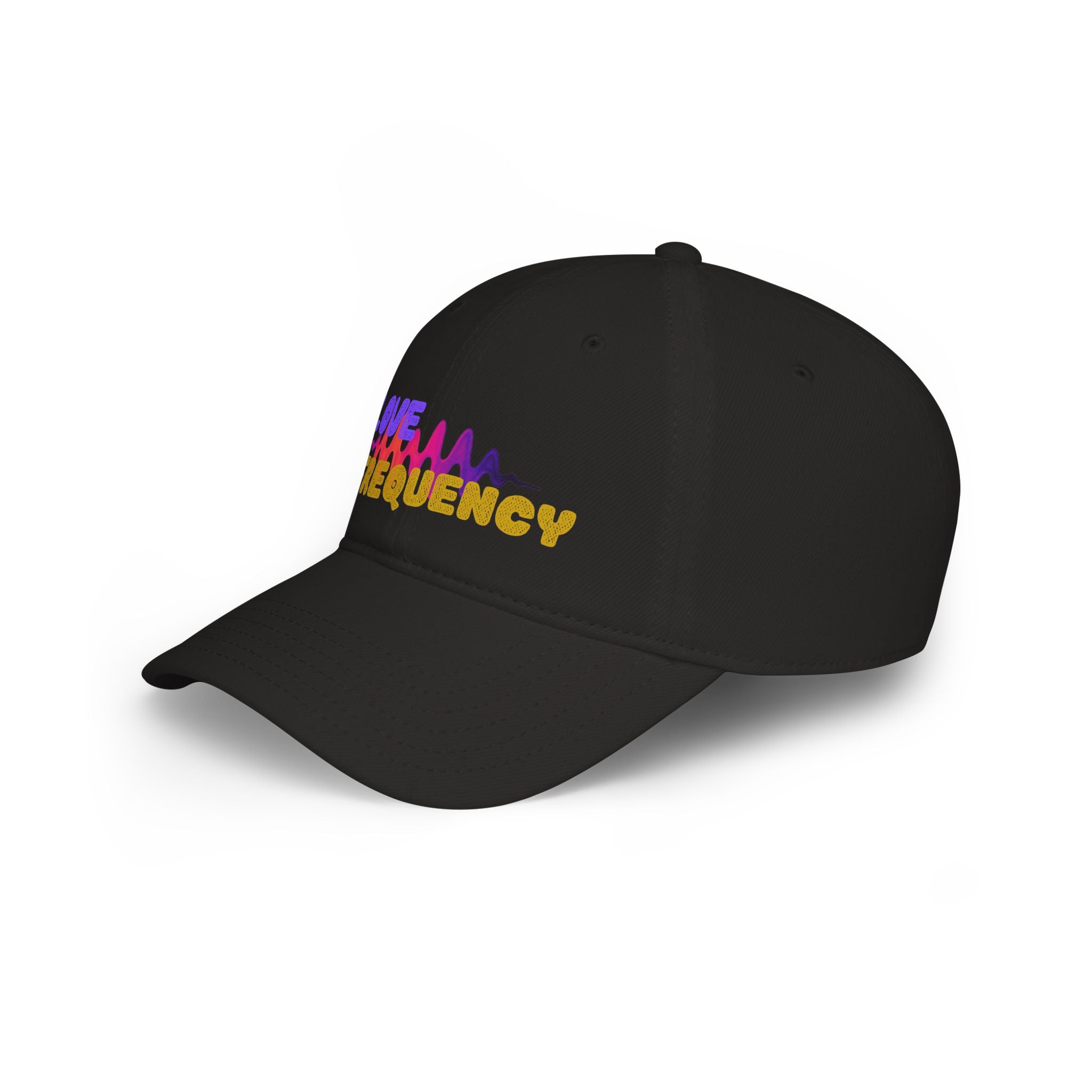 Love Frequency Baseball Cap — Vibrant Wave Graphic Hat for Music Lovers