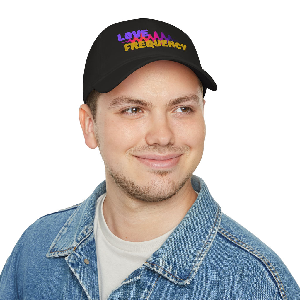Love Frequency Baseball Cap — Vibrant Wave Graphic Hat for Music Lovers