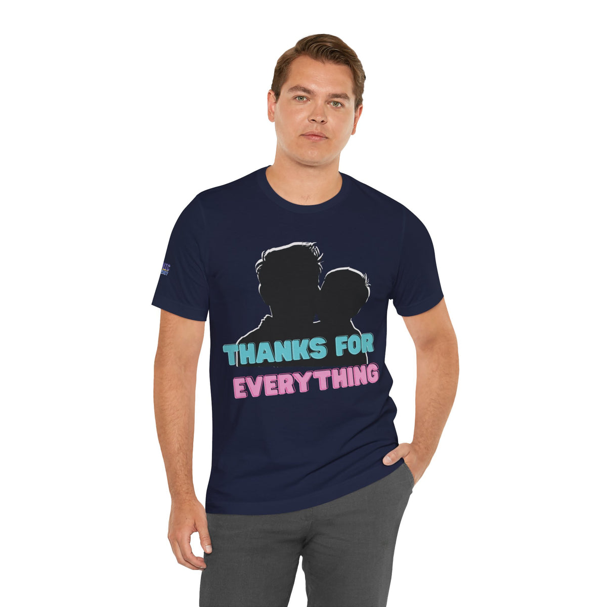 T-Shirt — "Thanks For Everything" Couple Silhouette Appreciation Tee