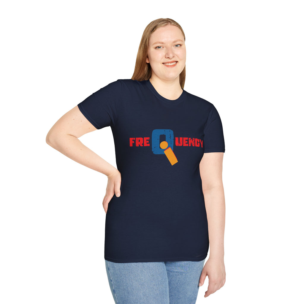 Frequency Graphic T-Shirt – Magnifying Glass Logo Tee