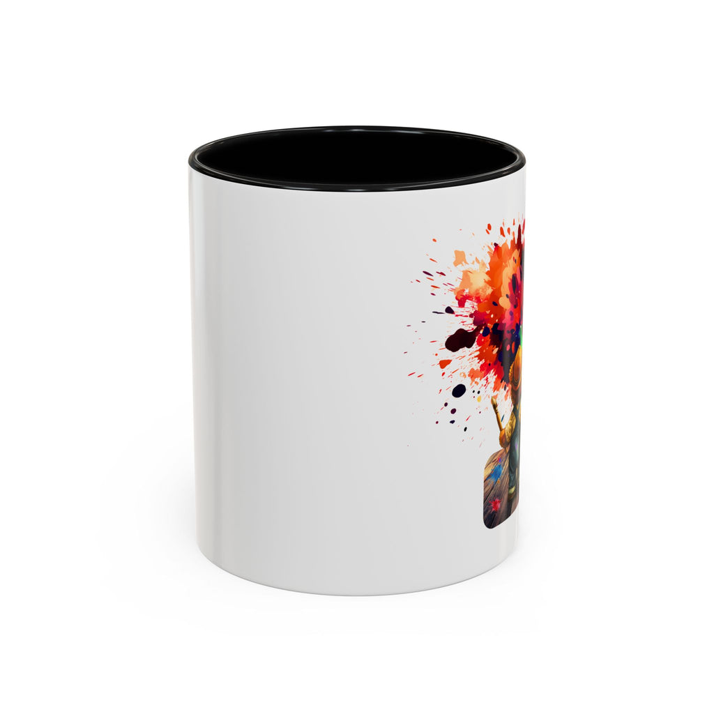 Colorful Heart Paint Mug — Artist Child Splash Coffee Cup (11/15oz)