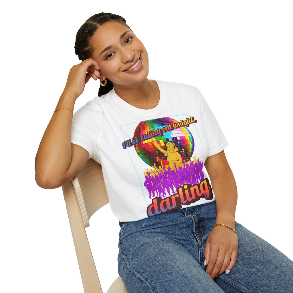 Disco Darling T-Shirt — Retro Rainbow Disco Ball Party Graphic Tee