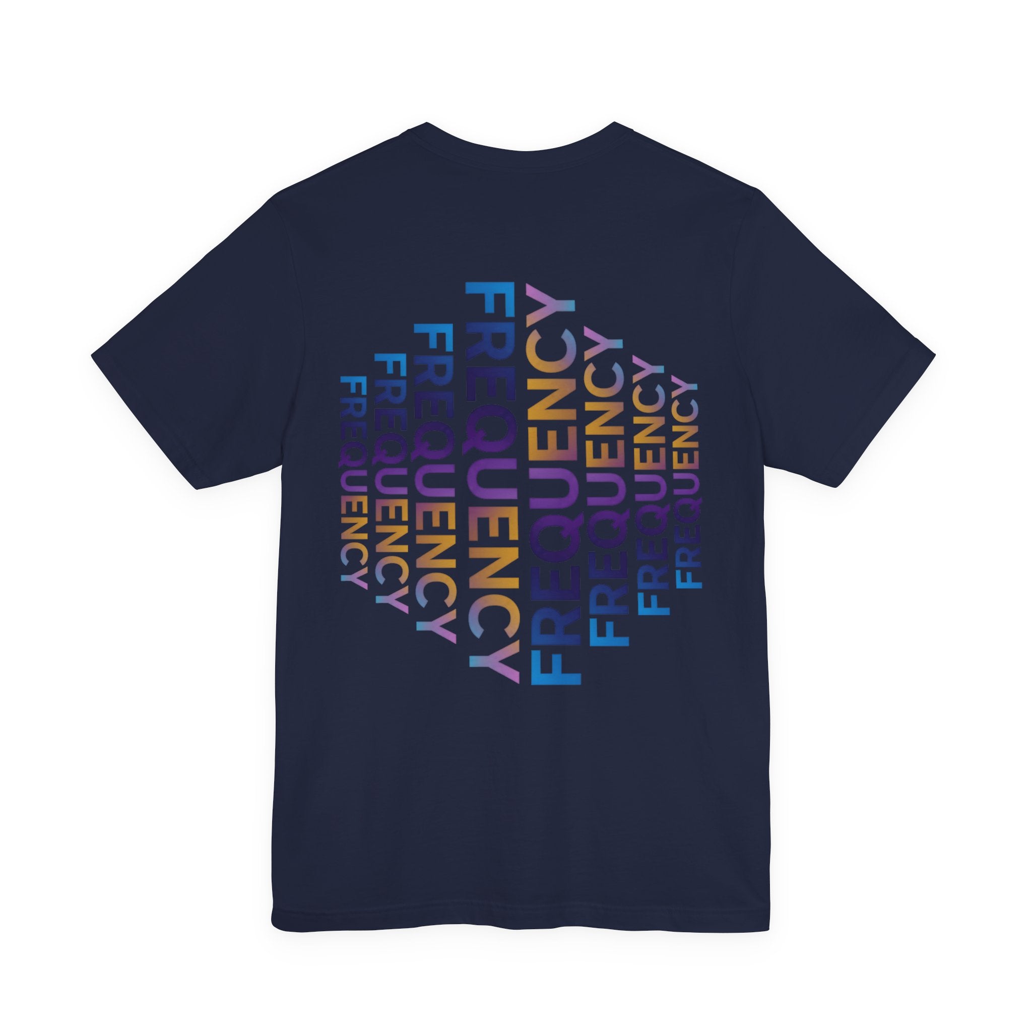 Frequency Graphic Tee — Inspirational Vibes, Repeated Typography Design