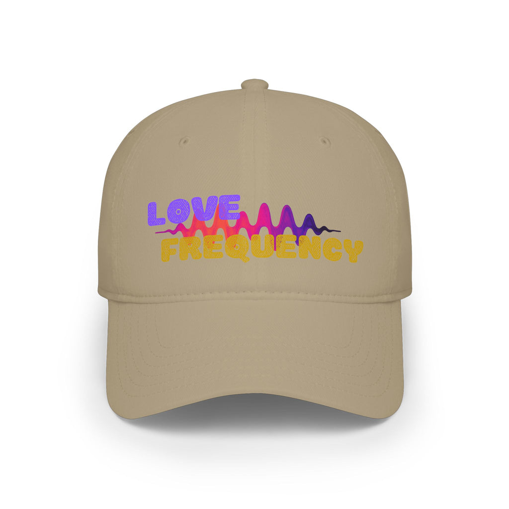 Love Frequency Baseball Cap — Vibrant Wave Graphic Hat for Music Lovers