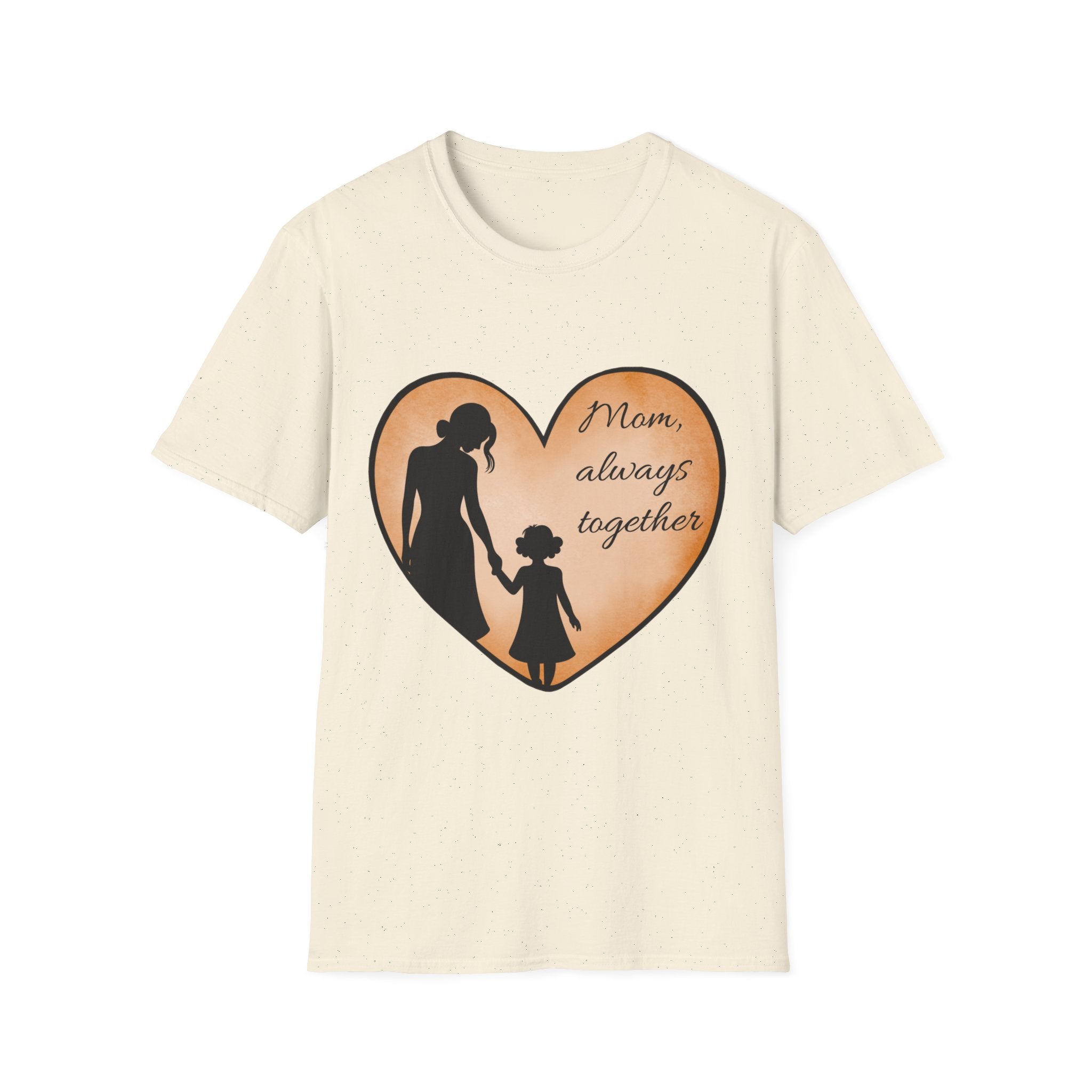 Mom Always Together T-Shirt — Mother & Daughter Heart Silhouette Tee