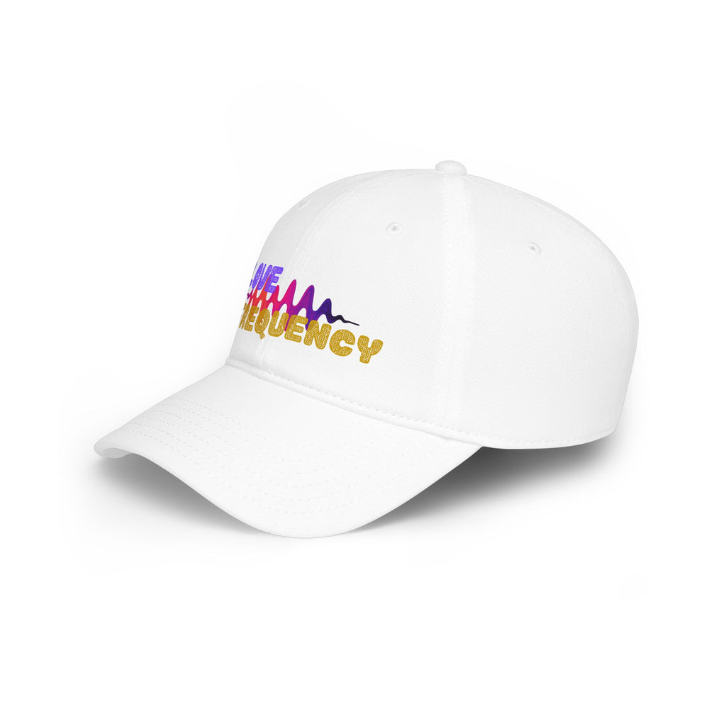 Love Frequency Baseball Cap — Vibrant Wave Graphic Hat for Music Lovers