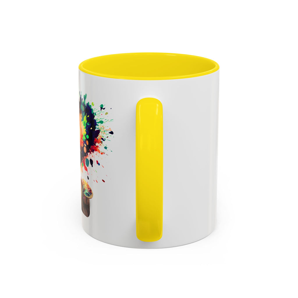 Colorful Heart Paint Mug — Artist Child Splash Coffee Cup (11/15oz)