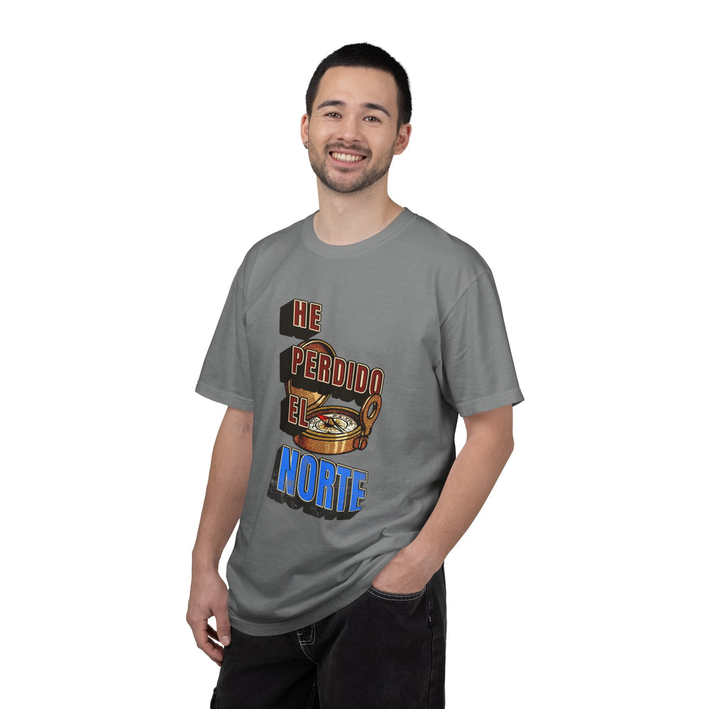 T-Shirt — "He Perdido El Norte" Vintage Compass Graphic