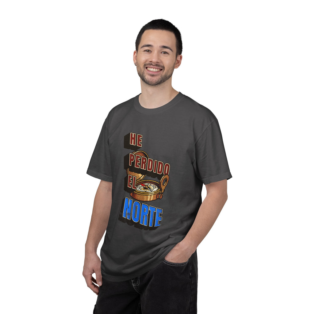T-Shirt — "He Perdido El Norte" Vintage Compass Graphic