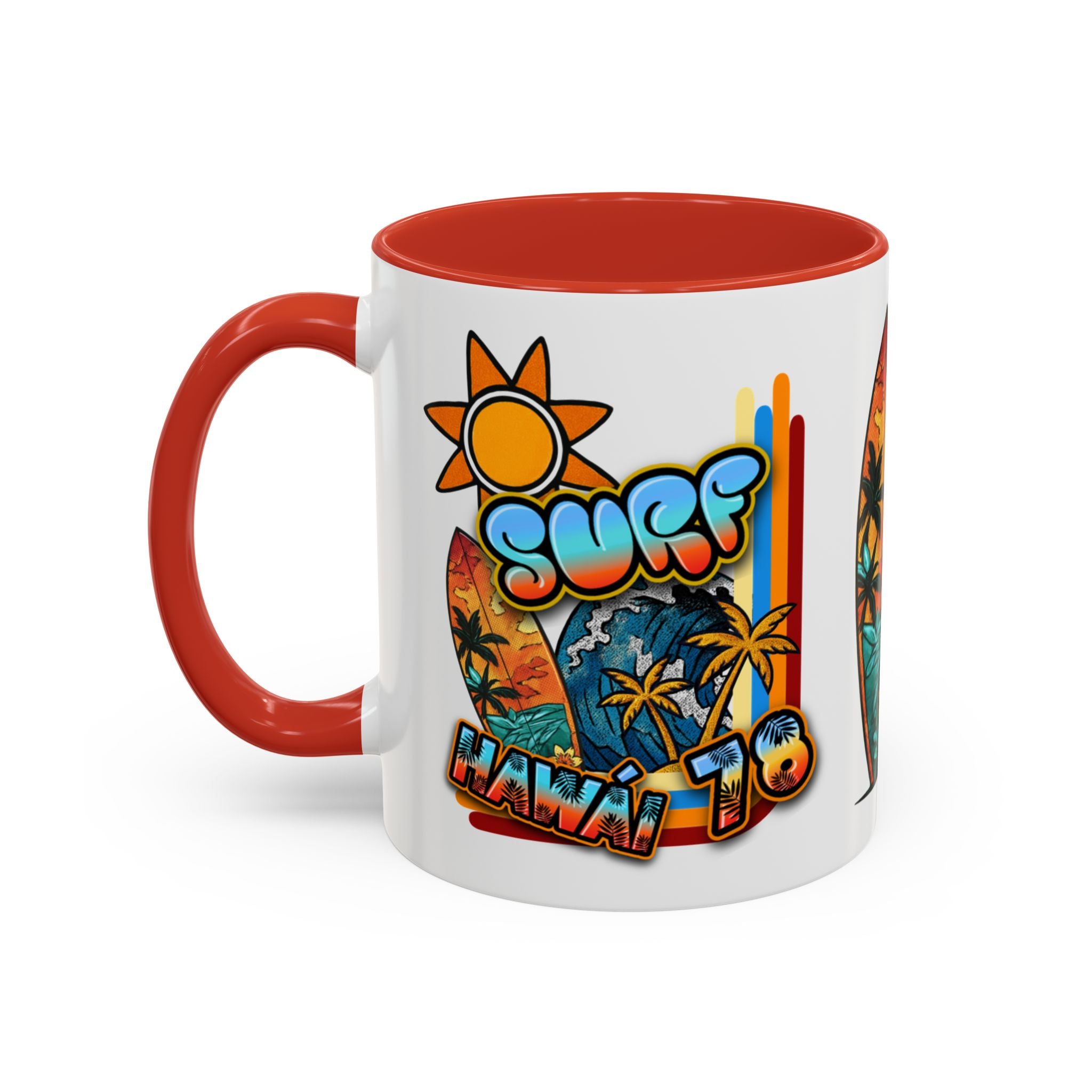 Surf Hawaii Retro Accent Coffee Mug (11/15oz)