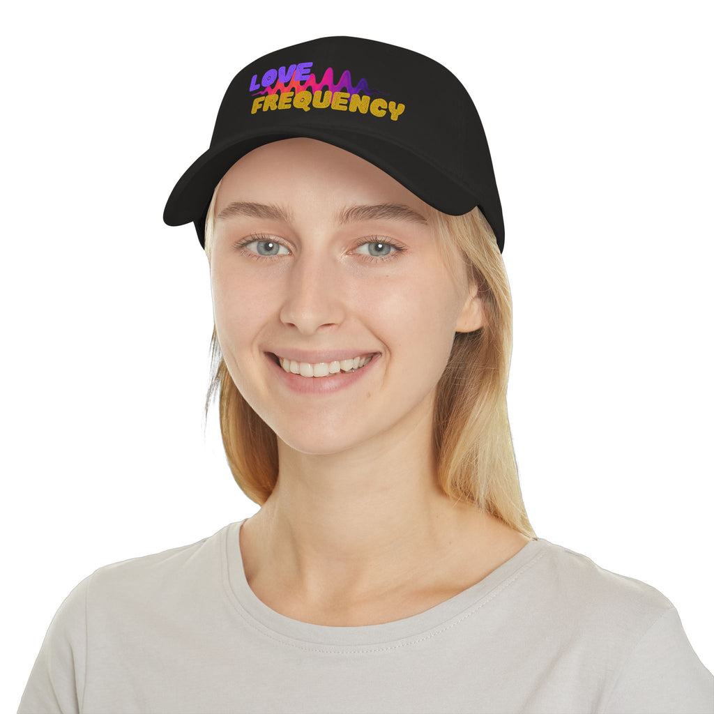 Love Frequency Baseball Cap — Vibrant Wave Graphic Hat for Music Lovers