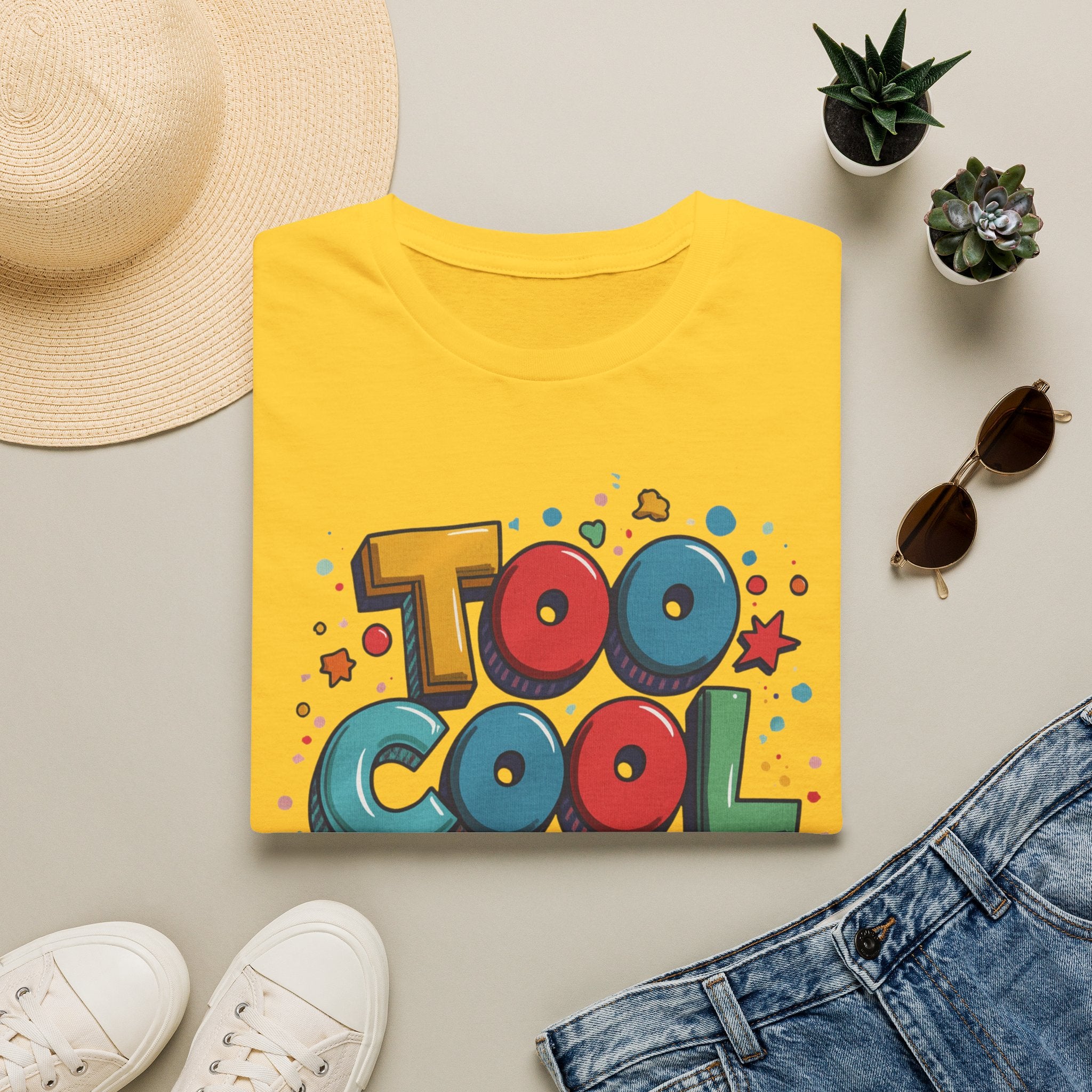 Too Cool to Panic T-Shirt — Retro Pop Graphic Tee