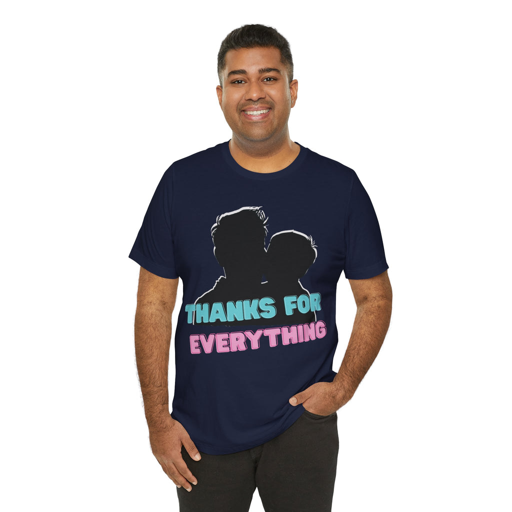 T-Shirt — "Thanks For Everything" Couple Silhouette Appreciation Tee