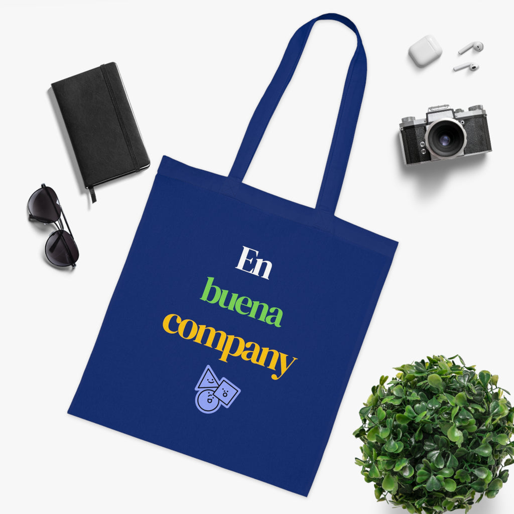 Buena Company Cotton Tote Bag — Colorful Text Grocery & Everyday Market Tote