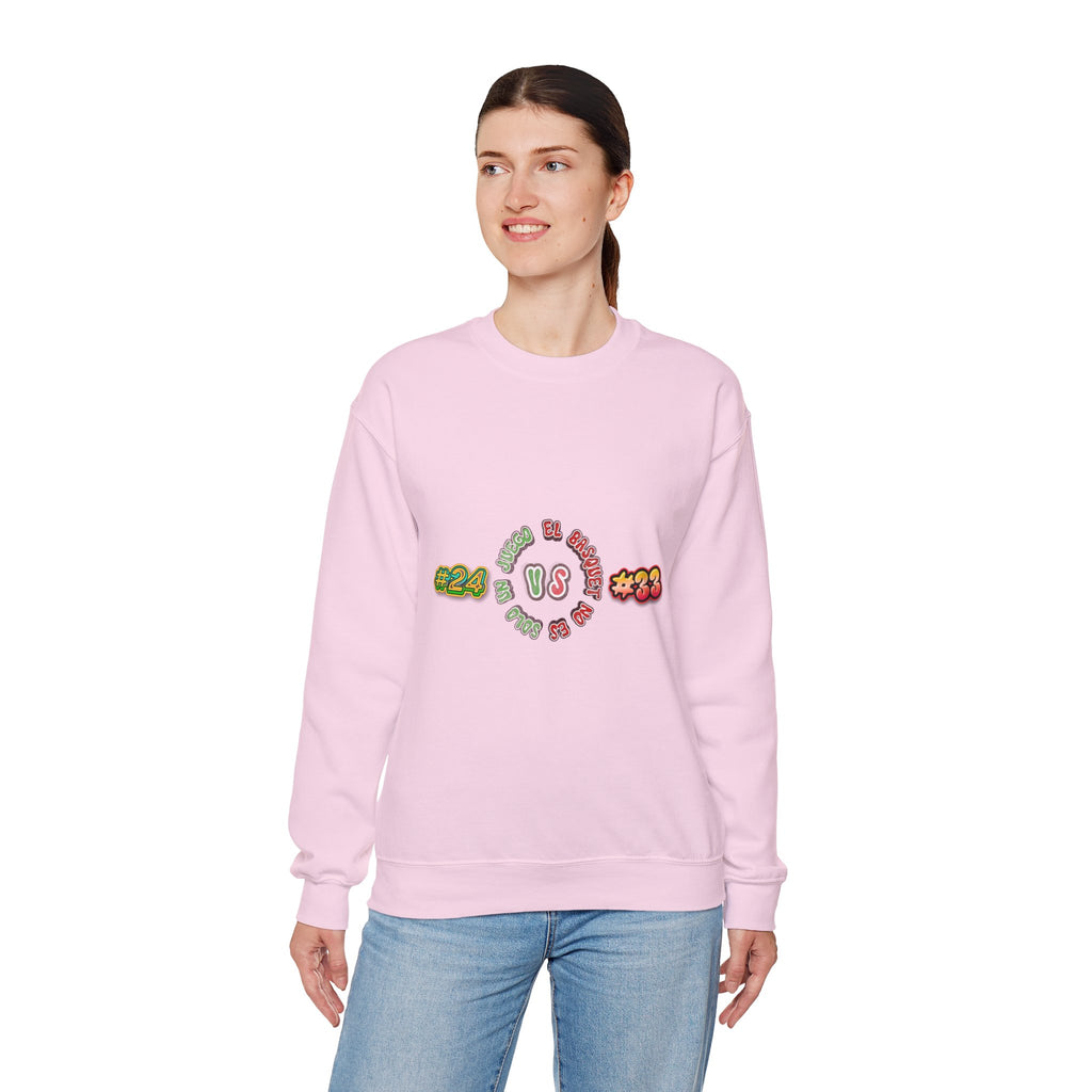 Crewneck Sweatshirt — Retro Basketball VS #24 vs #33 Graphic