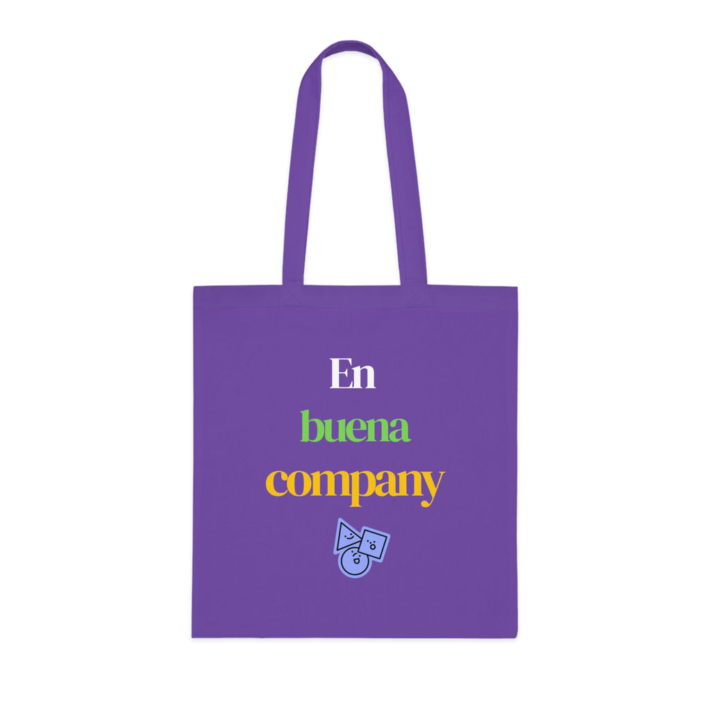 Buena Company Cotton Tote Bag — Colorful Text Grocery & Everyday Market Tote